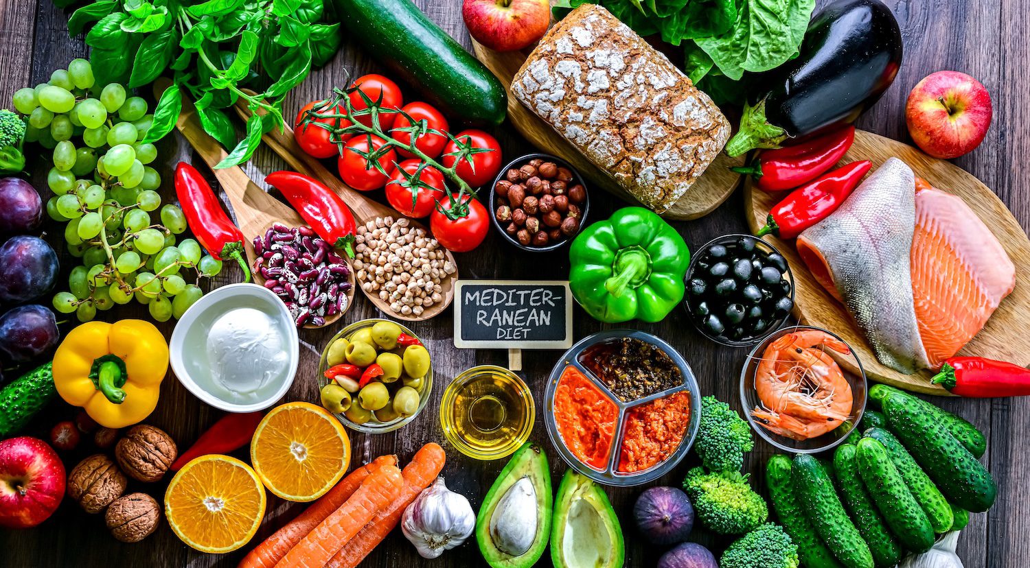 Food,Products,Representing,The,Mediterranean,Diet.