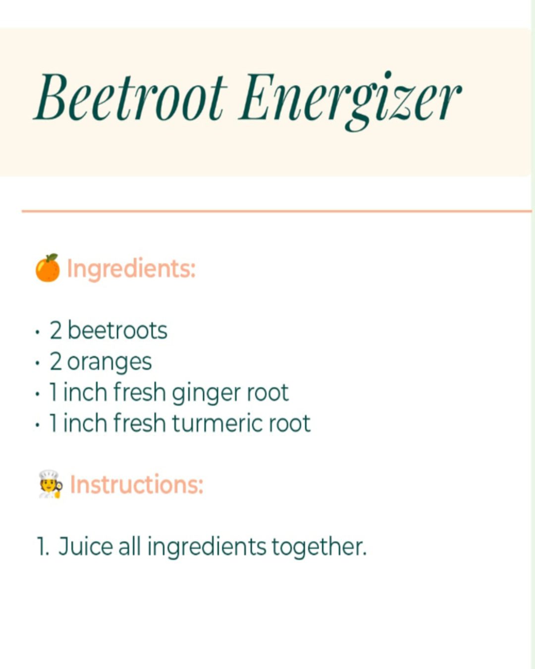 Beetroot Energiser